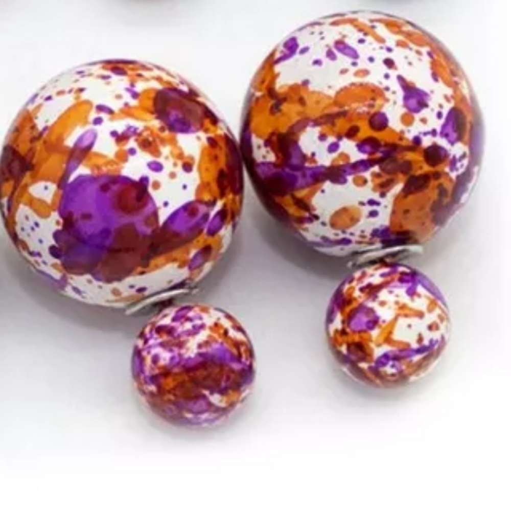 💜🔶️Paint Splatter Double-Side Balls🔶️💜